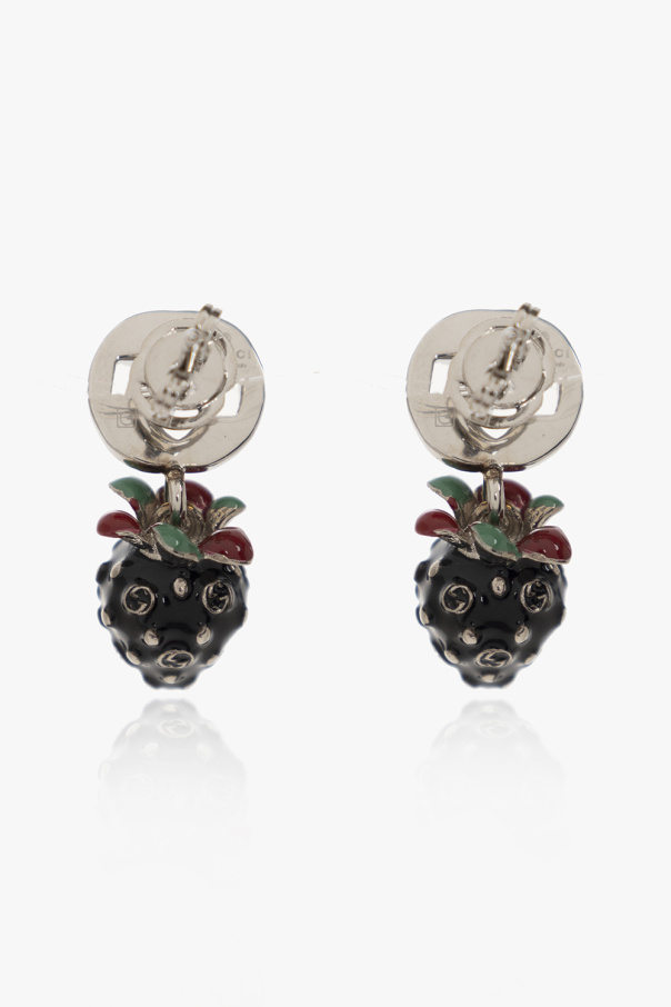 Gucci Earrings with strawberry pendants