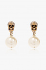 Alexander McQueen GOLD Skull earrings