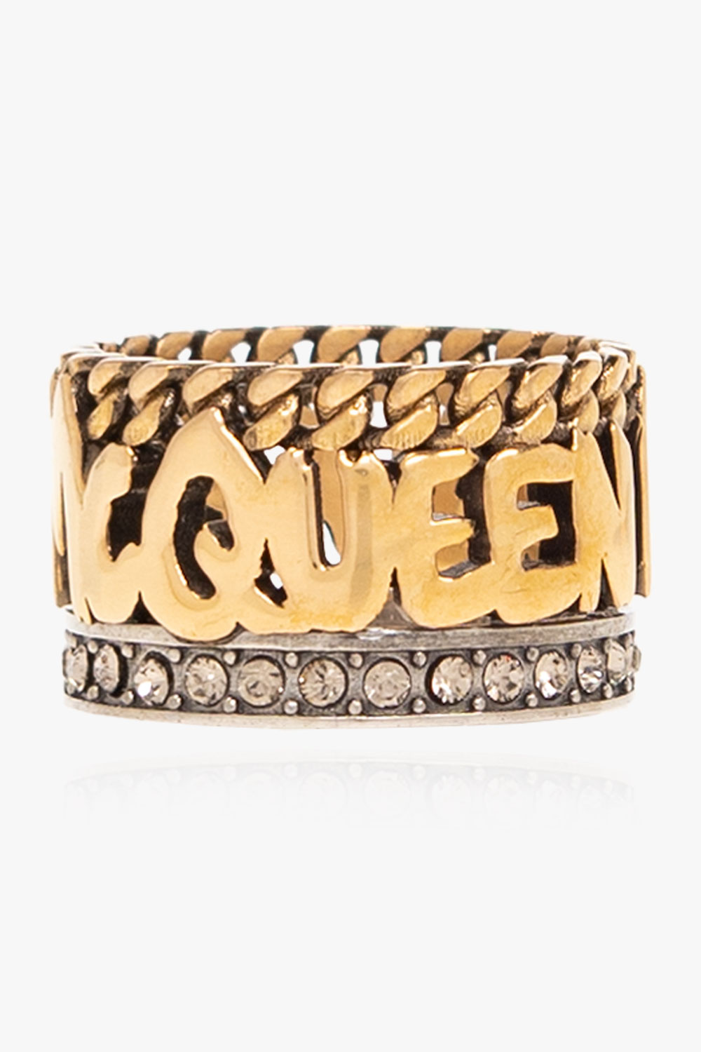 Alexander McQueen Ring with logo