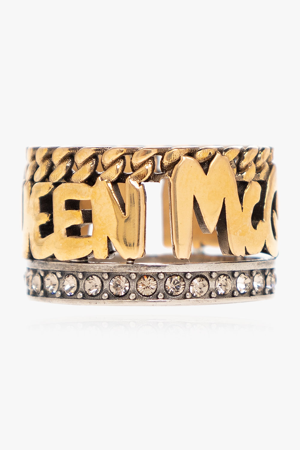 Alexander McQueen Ring with logo