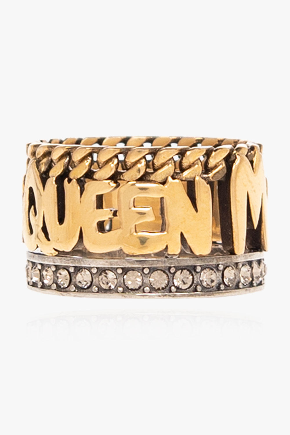 Alexander McQueen Ring with logo