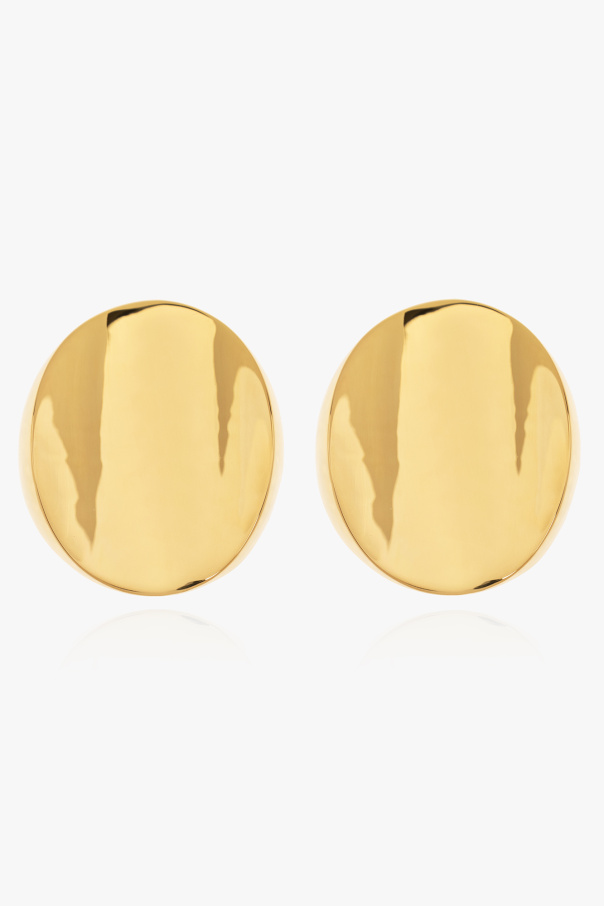 Saint Laurent Brass clip-on earrings