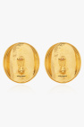 Saint Laurent Brass clip-on earrings
