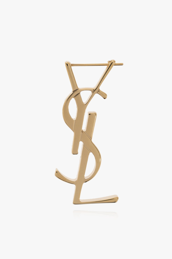 Saint Laurent Pojedynczy kolczyk z logo