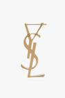 Saint Laurent GOLD Mono earring with logo