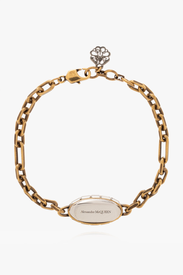 Alexander McQueen Mosiężna bransoleta