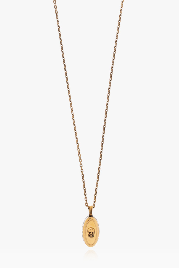 Brass necklace with motif of skull od Alexander McQueen