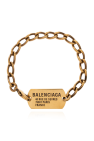 Balenciaga Brass bracelet with logo