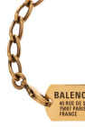 Balenciaga Brass bracelet with logo