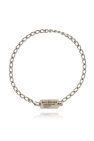 Balenciaga Brass necklace with logo