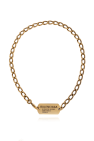 Balenciaga Brass necklace with logo