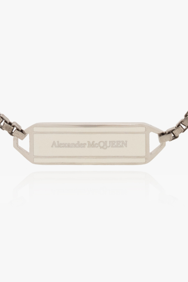 Alexander McQueen Bransoleta z logo