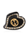 Gucci BLACK Heart-shaped hair clip