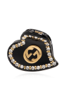 Gucci BLACK Heart-shaped hair clip
