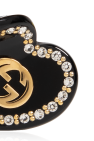Gucci BLACK Heart-shaped hair clip