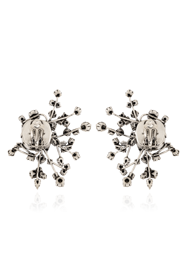 Saint Laurent Rhinestone-embellished clip-on earrings