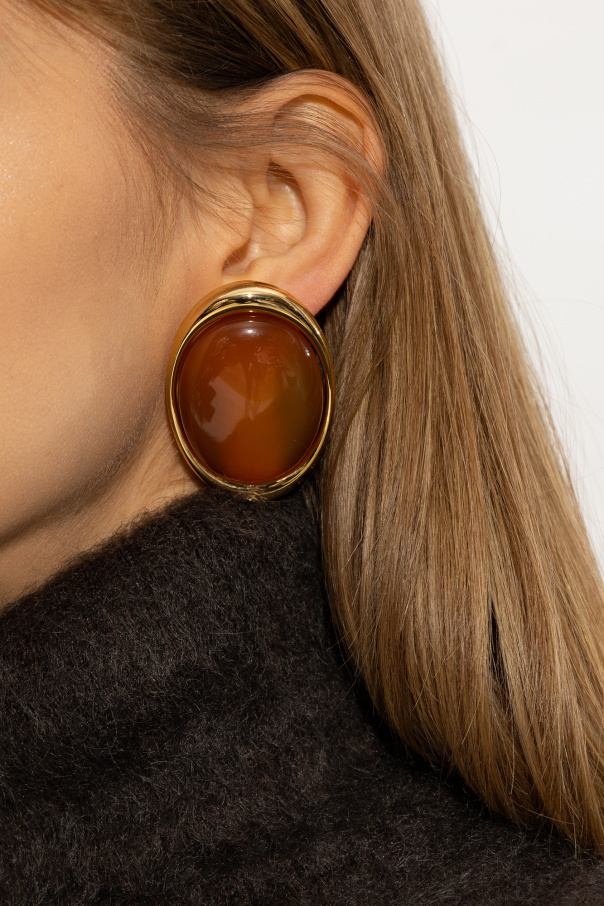Saint Laurent Carnelian-embellished earrings