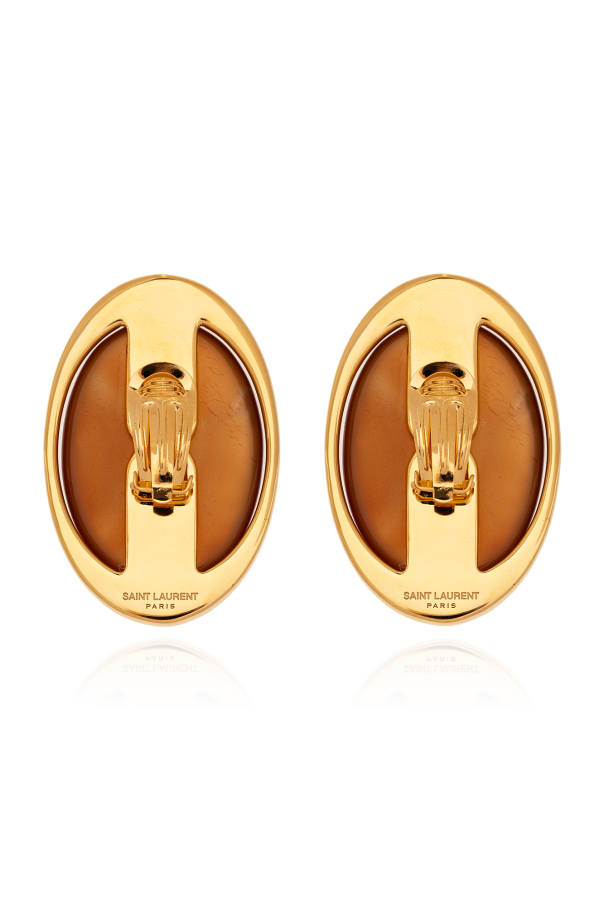 Saint Laurent Carnelian-embellished earrings
