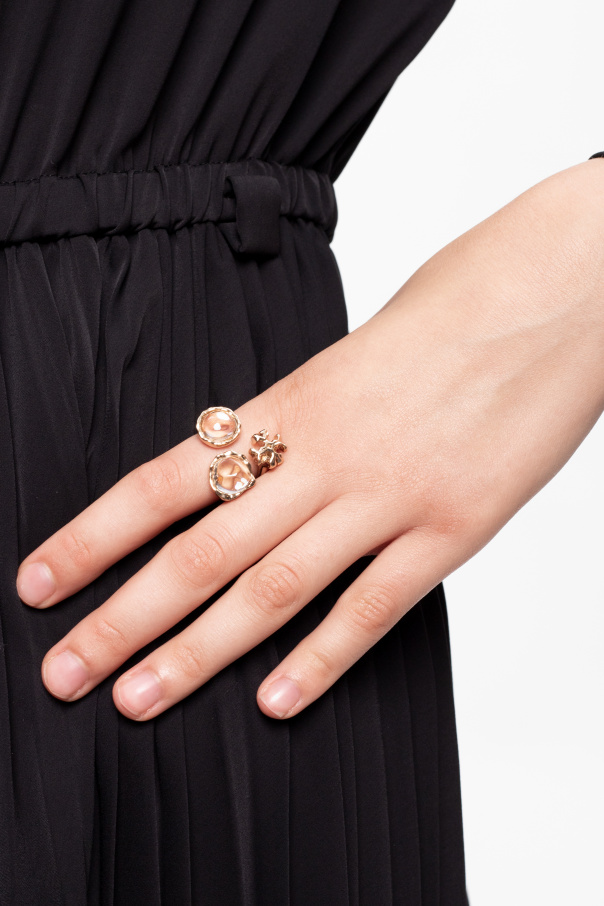 Gold 'Roxanne' ring Tory Burch - Vitkac KR