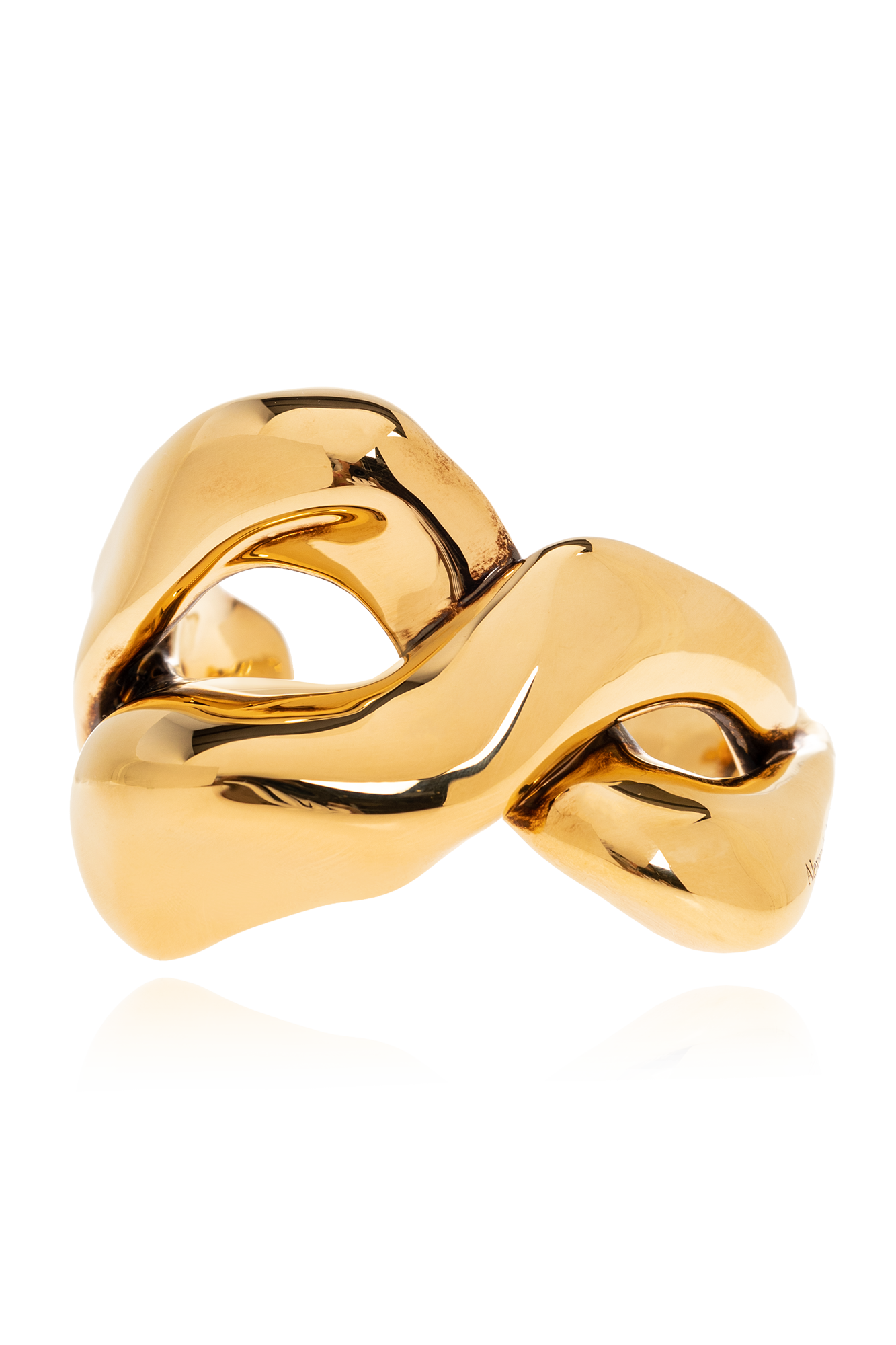 Gold Brass bracelet Alexander McQueen - Vitkac GB