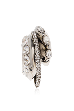 brass skull earrings alexander mcqueen decoration