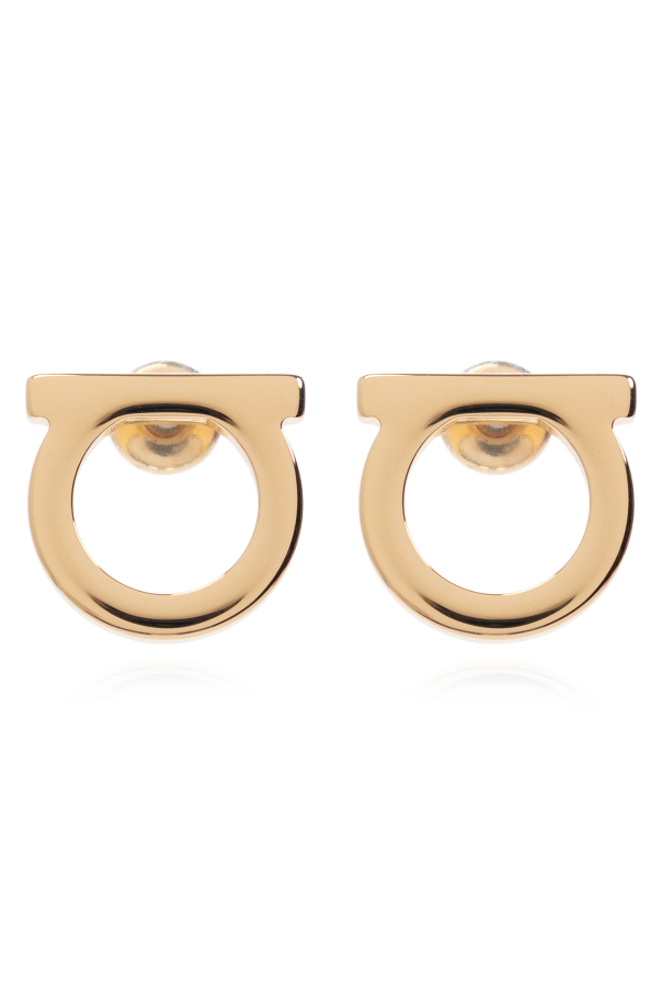Logo-shaped earrings od FERRAGAMO