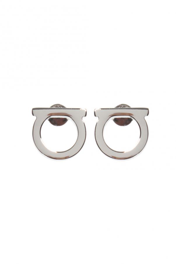 Logo-shaped earrings od FERRAGAMO