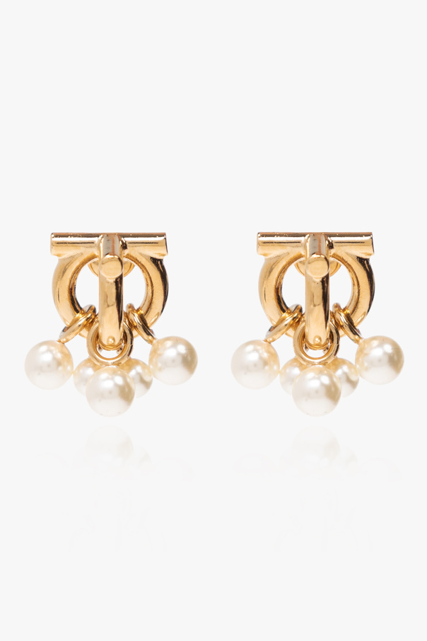 Brass earrings od FERRAGAMO