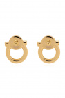 FERRAGAMO GOLD Logo-shaped earrings
