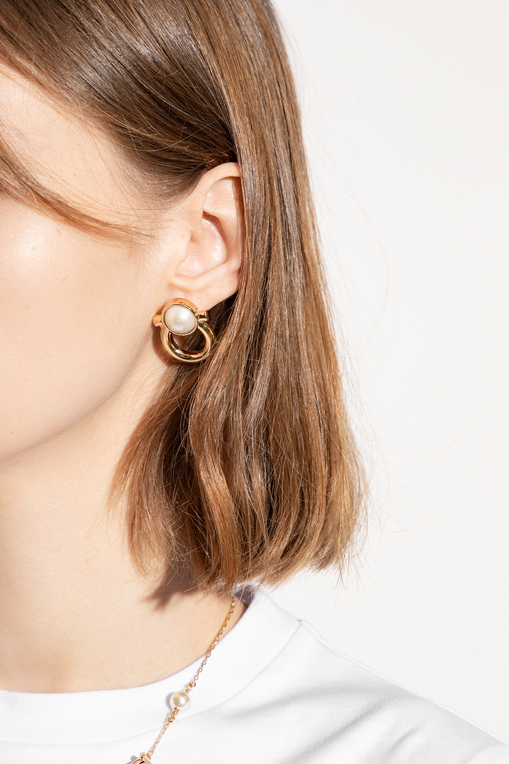 Salvatore Ferragamo Logo-shaped earrings