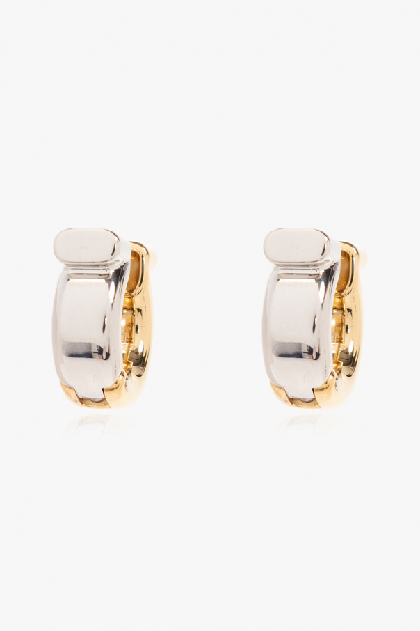 FERRAGAMO Brass Gancini earrings