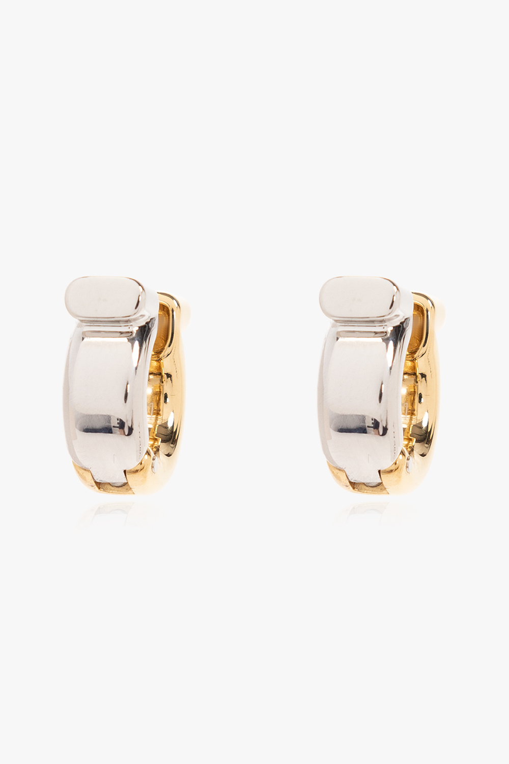 FERRAGAMO Brass Gancini earrings