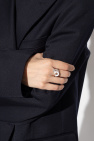 FERRAGAMO SILVER Ring with logo