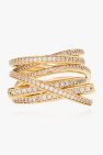 FERRAGAMO GOLD Crystal-embellished ring