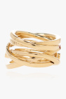 FERRAGAMO GOLD Crystal-embellished ring