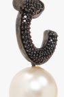 FERRAGAMO SILVER Logo-shaped earrings