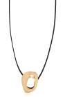 FERRAGAMO BLACK Long necklace with pendant