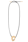FERRAGAMO BLACK Long necklace with pendant
