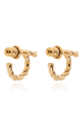 FERRAGAMO GOLD Logo earrings