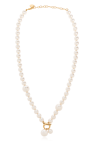 FERRAGAMO cream Short pearl necklace