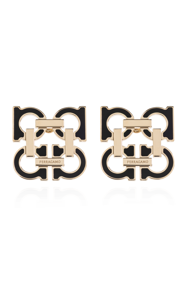 Earrings in the shape of a logo od FERRAGAMO