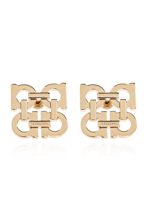 Earrings in the shape of a logo od FERRAGAMO