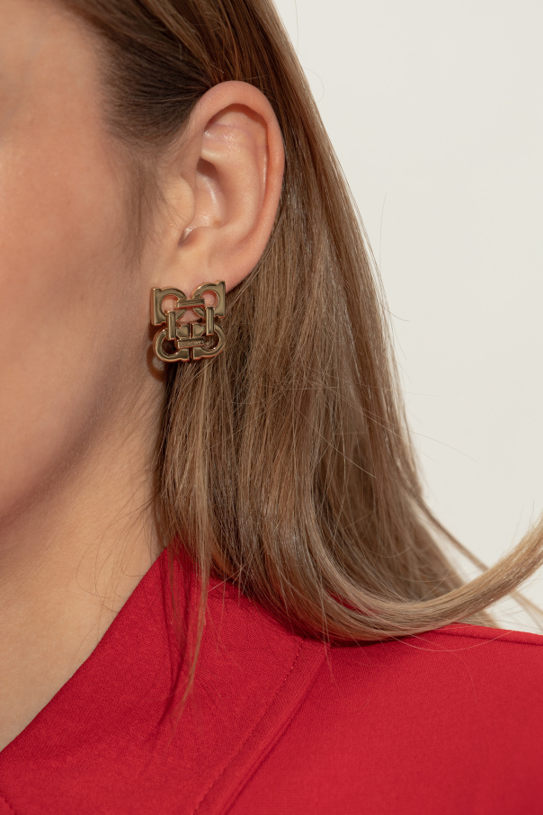 FERRAGAMO Pendientes con forma de logo