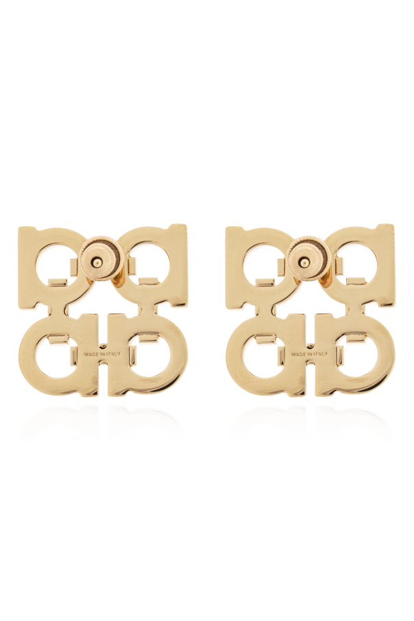 FERRAGAMO Pendientes con forma de logo