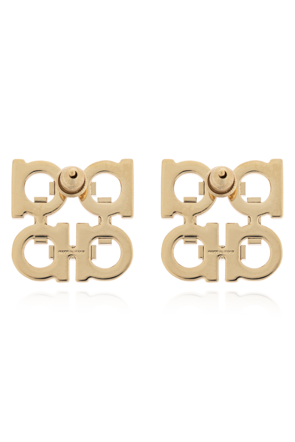FERRAGAMO Kolczyki z połyskującymi kryształami