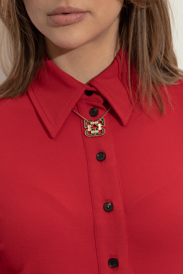 FERRAGAMO Halskette mit Anhänger in Form des Logos