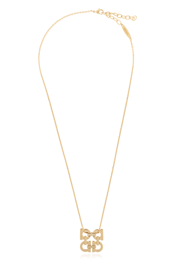 FERRAGAMO Collar con colgante en forma de logo