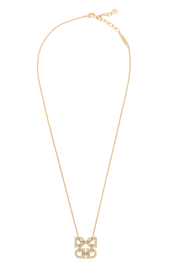 FERRAGAMO Naszyjnik z zawieszką w kształcie logo