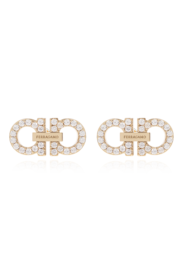 Earrings in the shape of a logo od FERRAGAMO