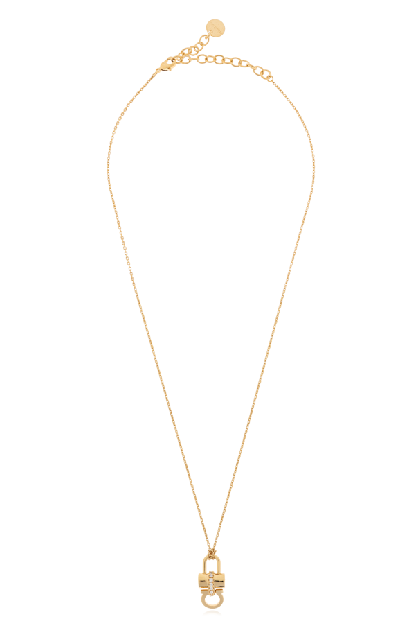 FERRAGAMO Necklace with a pendant in the shape of a logo